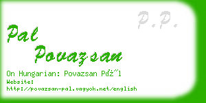 pal povazsan business card